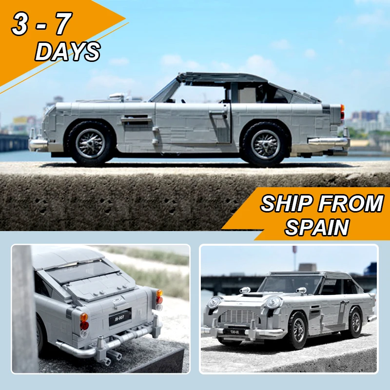 

lepinblocks 21046 James Bond Aston Martin DB5 Classic 007 Car Model Technic 10262 Building Blocks Bricks Educational Toys Gift