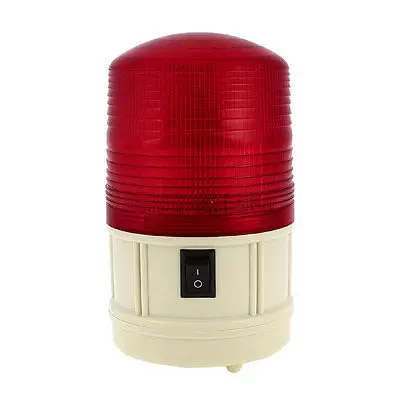 

Industrial DC6V 17 x LED Flash Emergency Warning Light Red w Switch