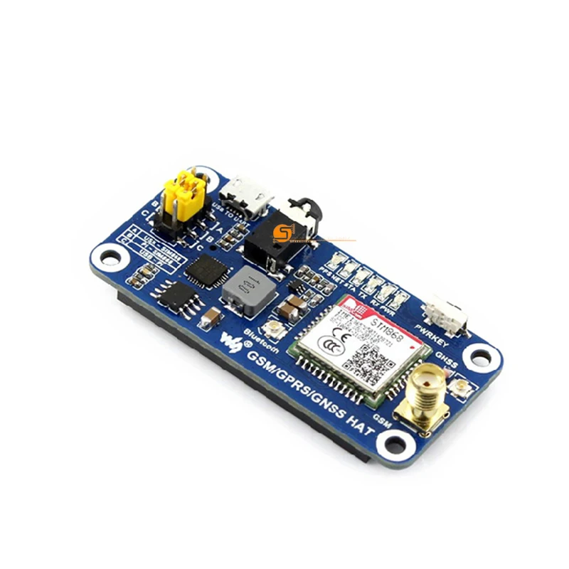 Шляпа GSM/GPRS/GNSS/Bluetooth 3 0 для Raspberry Pi 2B/3B/Zero W поддержка SMS телефонных звонков