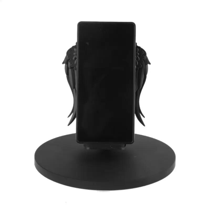 10W Color LED Angel Wings Qi Wireless Fast Charger Stand Holder for Mobile Phone