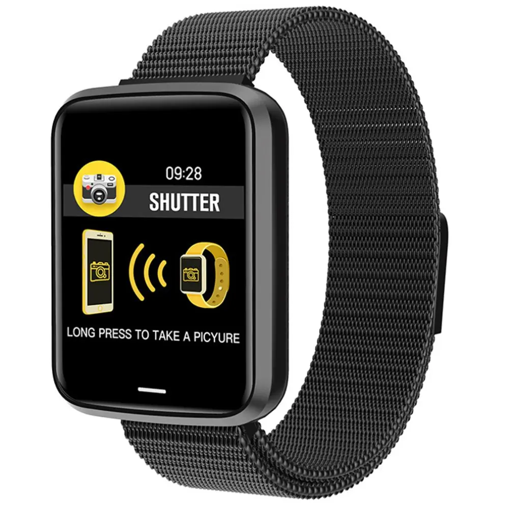 H19 Smart bracelet 1.3 inch large color screen heart rate blood pressure health monitoring waterproof BT sports watch