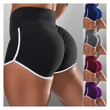 

NEW New Summer Sport Shorts Women High Waist Elasticated Seamless Fitness Leggings Push Up Gym Training Gym Tights Pocket Short