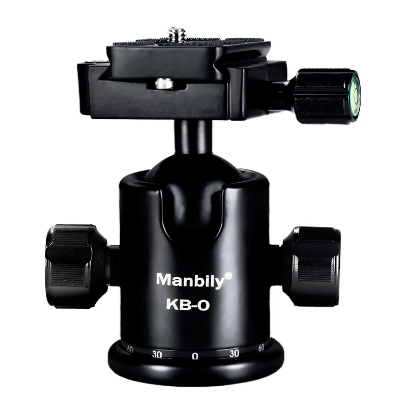 

MANBILY KB-0 Tripod Head Professional Metal 360° Rotating Panoramic Ball Head for Tripod Monopod Slider DSLR Camera Camcorder