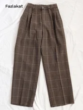 

Mnealways 18 Spring Summer Black Ladies Office Trousers Women High Waist Pants Pockets Female Pleated Wide Leg Pants Solid 2022