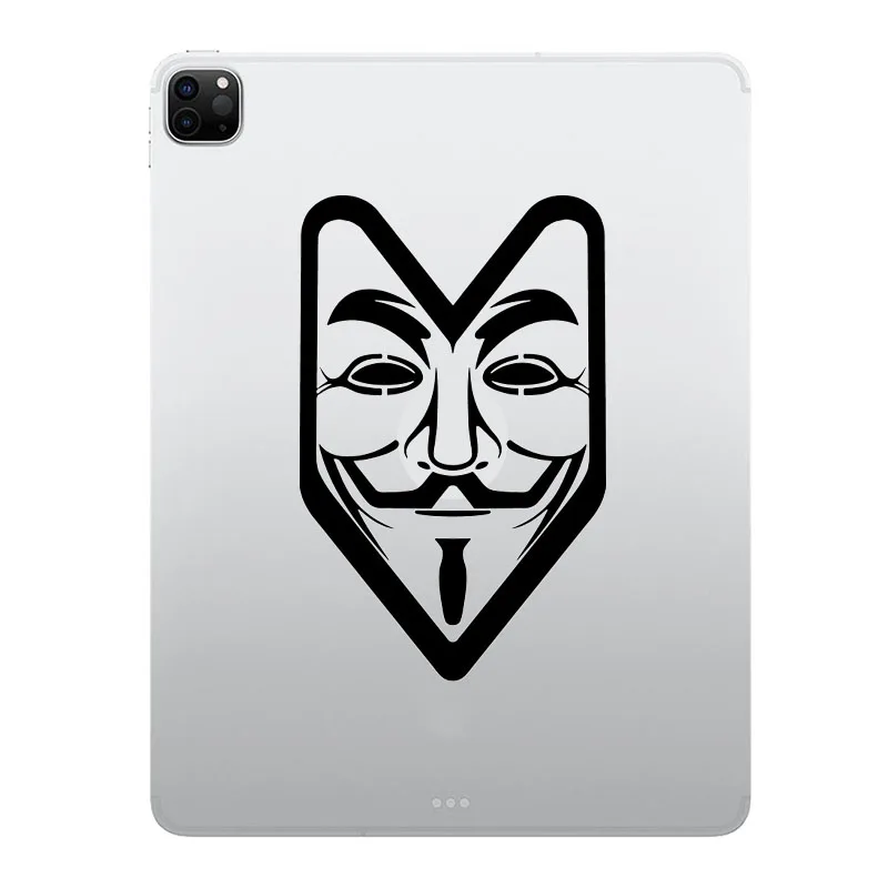 V Per Vendetta Mask Adesivo Per Laptop Per Apple Ipad Air Pro Mini 7.9 9.7 Pollici Tablet Pc Skin Surface Book Hp Notebook Decalcomania Del Vinile