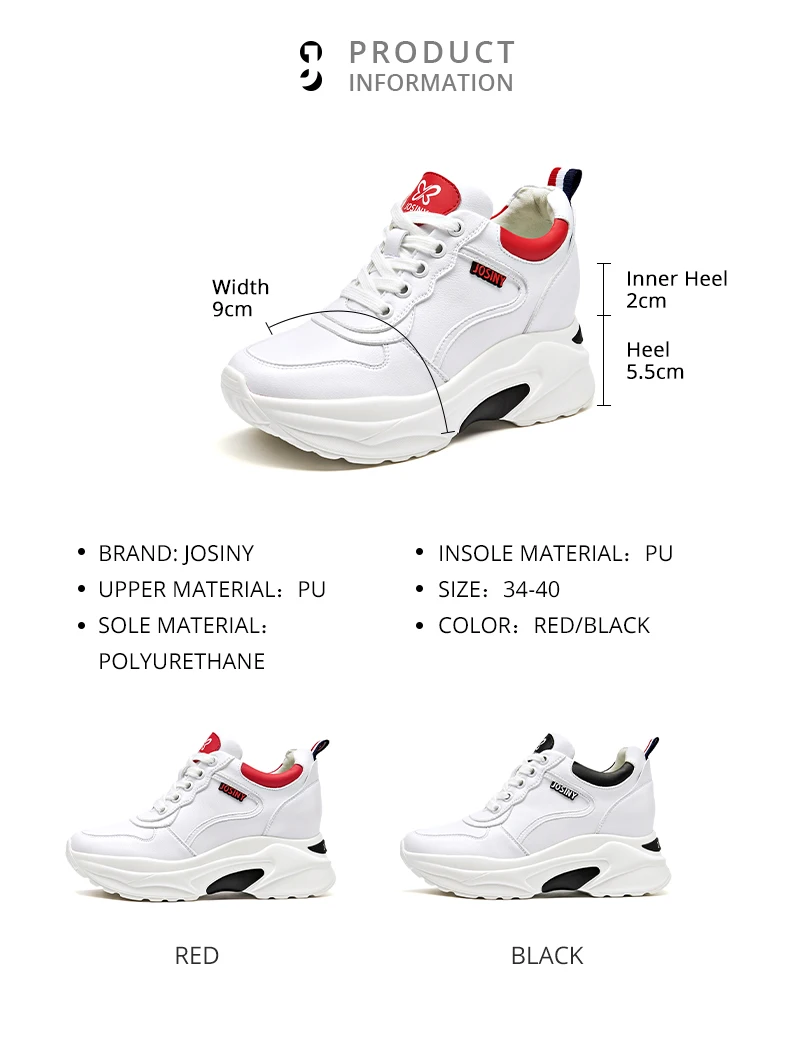 JOSINY Sneakers Ladies Vulcanized increase Shoes Casual Platform Sneaker for Women Running Shoes Platform Thick Sole Casual JOSINY Sneakers Ladies Vulcanized increase Shoes Casual Platform Sneaker for Women Running Shoes Platform Thick Sole Casual