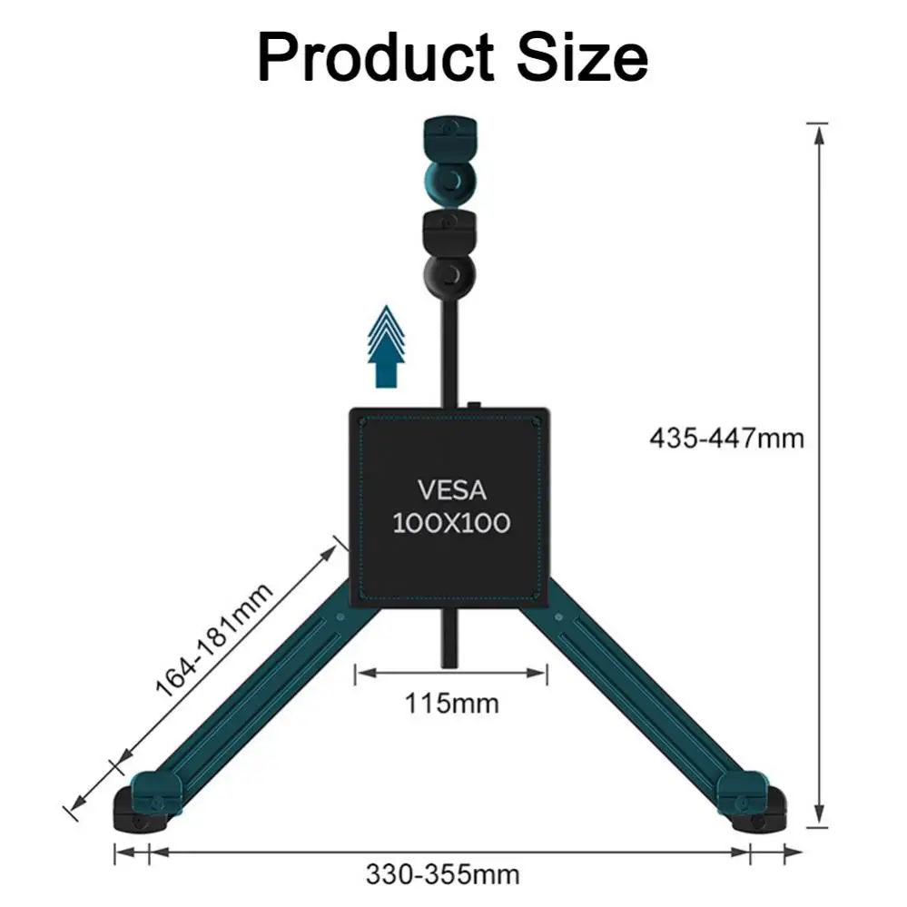 Furo de Montagem Suporte para Menos de 12kg Polegada Extensão Vesa Adaptador Fixação Suporte Monitor Nenhum Monitores Display Lcd 17-32 - Image 5