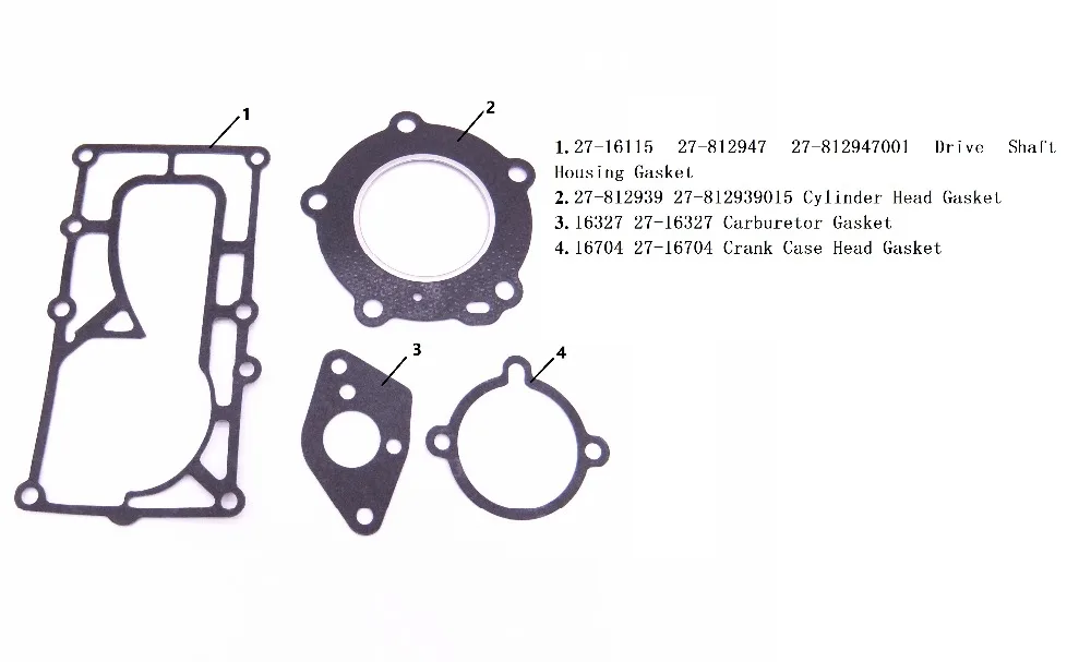 Полный комплект прокладок уплотнения для Mercury морской 4HP 5HP подвесной двигатель