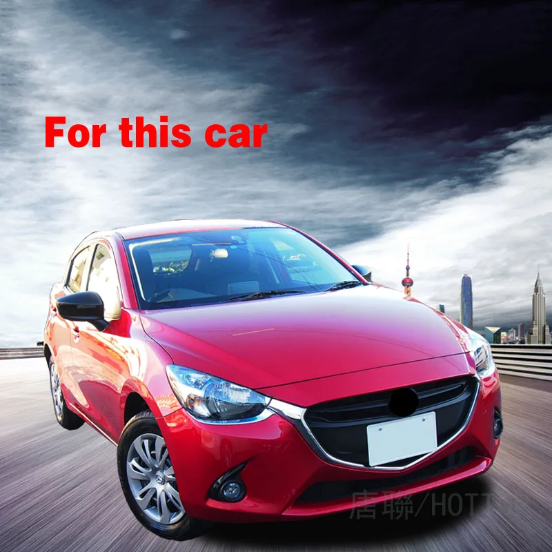 Защитная Накладка на порог заднего бампера для Mazda 2 Demio молдинг хэтчбек 5 дверей