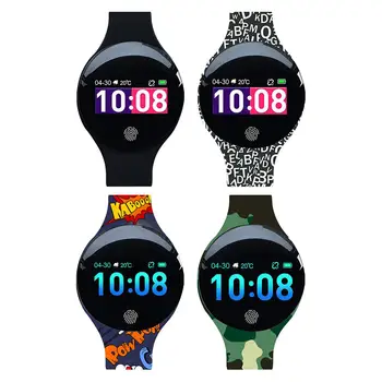 

TLW08Plus Color Touch Screen Smart Bracelet Camouflage Silicone Bluetooth Sports Pedometer With Weather Forecast Smart Watch