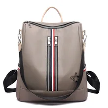 Трансграничной для рюкзак Для женщин стиль Водонепроницаемый контраст Цвет нейлоновая сумка для школы, колледжа Повседневное путешествия один-на голову