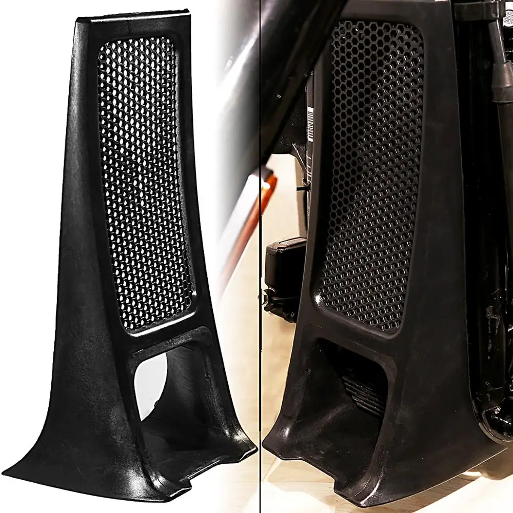 BLACK LOWER RADIATOR COVER CHIN SPOILER FOR HARLEY SOFTAIL STREET BOB FAT BOB FXBB BREAKOUT FXBR FXBRS 2018 2019 2020