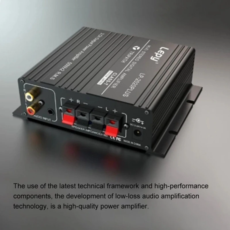 Lepy LP-2020PLUS Hi-Fi стерео класс T цифровой аудио усилитель мощности мини домашний стерео аудио усилитель 50Wx2(US Plug