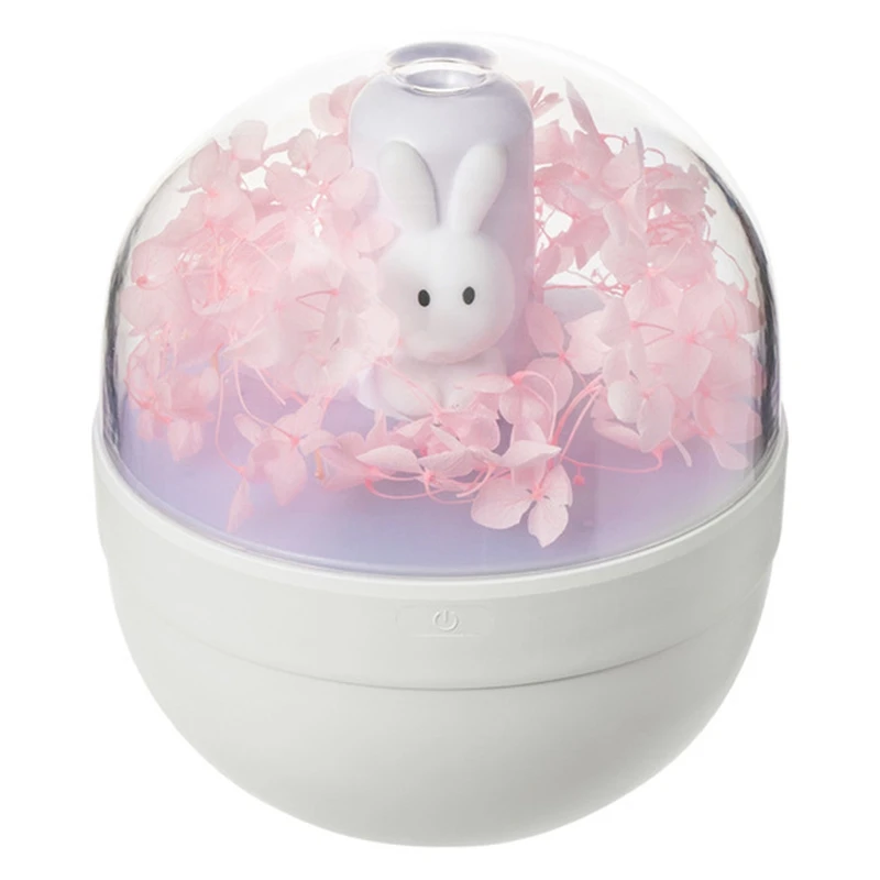 

Battery Air Humidifier 220ML Rabbit Diffuser Rechargeable Humidification USB Aroma Essential Oil Diffuser Cool Mist Maker Fogger