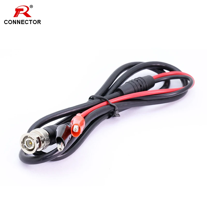 

1pc BNC to alligator wire clip, Red and Black color Cables For Testing Probe