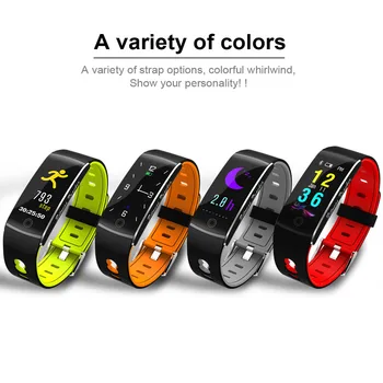 

Smart Watch F10 Color Screen Smart Wristband Heart Rate Fitness Tracker Steps Sleep Monitor Smartwatch For Android And IOS 2020