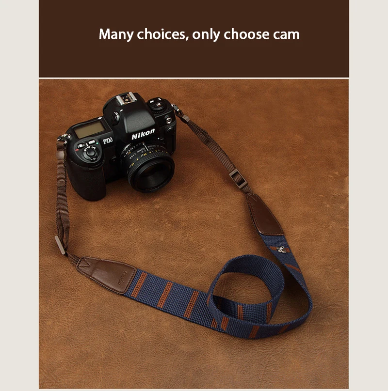 Cam-in 8196 цифровой SLR ремень для камеры удобный хлопок ремешок для камеры Nikon Sony Canon и других камер