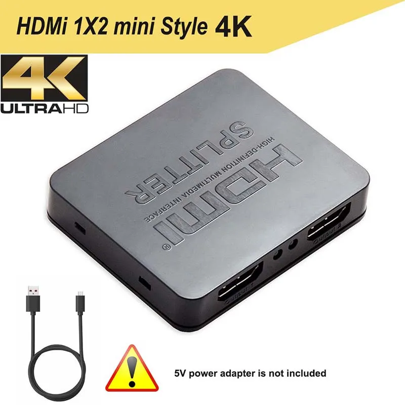 HDMI сплиттер 1 вход 2 выхода Ultra HD 4K 3D HDMI сплиттер Switcher Box Hub поддержка 4K X 2K 3D 2160p для XBOX360 PS3/4/5
