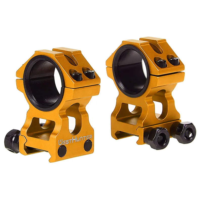 Rifle Scope Mount Ring Rifle Scope Mount Picatinny Rail Accessories WESTHUNTER Riflescope Mounts 20mm Picatinny Rail Universal Optical Sight Rings Fit 1inch 25.4MM/30MM Tube Hunting