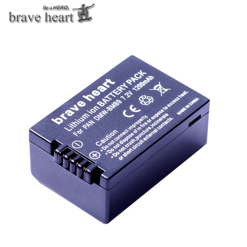 3 шт. DMW-BMB9 DMW-BMB9E DMW BMB9 батарея+ ЖК двойной USB зарядное устройство для Panasonic Lumix DMC FZ40K FZ45K FZ47K FZ48K FZ60 FZ70 FZ100 - Цвет: 1battery