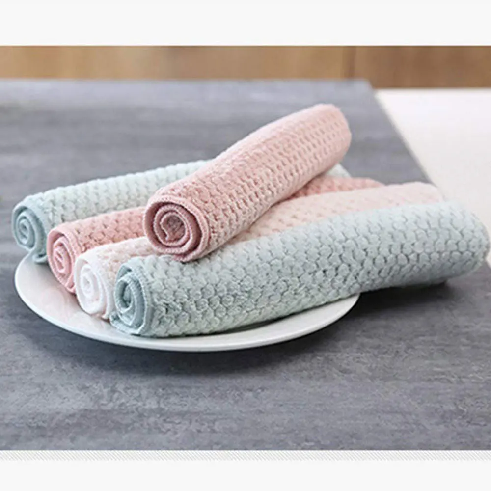 Multifunction Square Kitchen Towel Dishwashing Towel Lightweight Family Hotel Durable Soft Barbecue Woman Gift