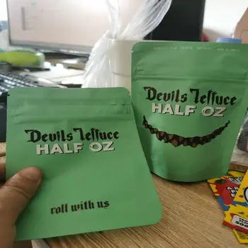 

Devils Lettuce 3.5g Mylar Half Oz Childproof Zip Airtight Child Proof For Dry Herb Packaging Devils Lettuce Half Oz Bags