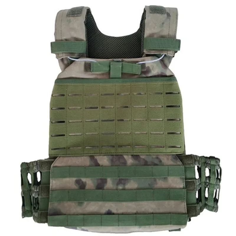 Тактический боевой Защитный Жилет Molle 600D сильный нейлон снайперская стрельба армейская Мужская и женская полевая тренировочная одежда открытый жилет - Цвет: green ruins