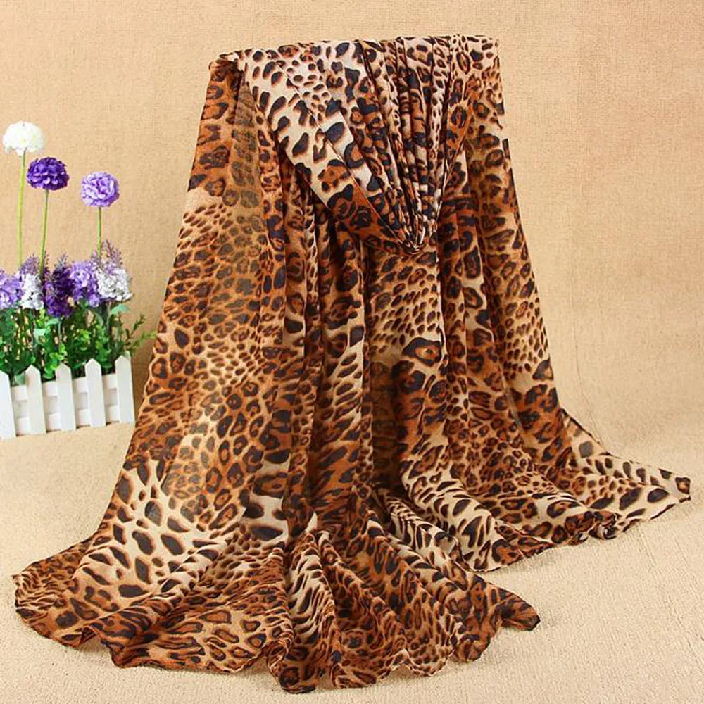 Осенне-зимний женский Классический Леопардовый шарф из хлопка и льна Модный Дикий солнцезащитный пляжный шарф Дешевле#1005