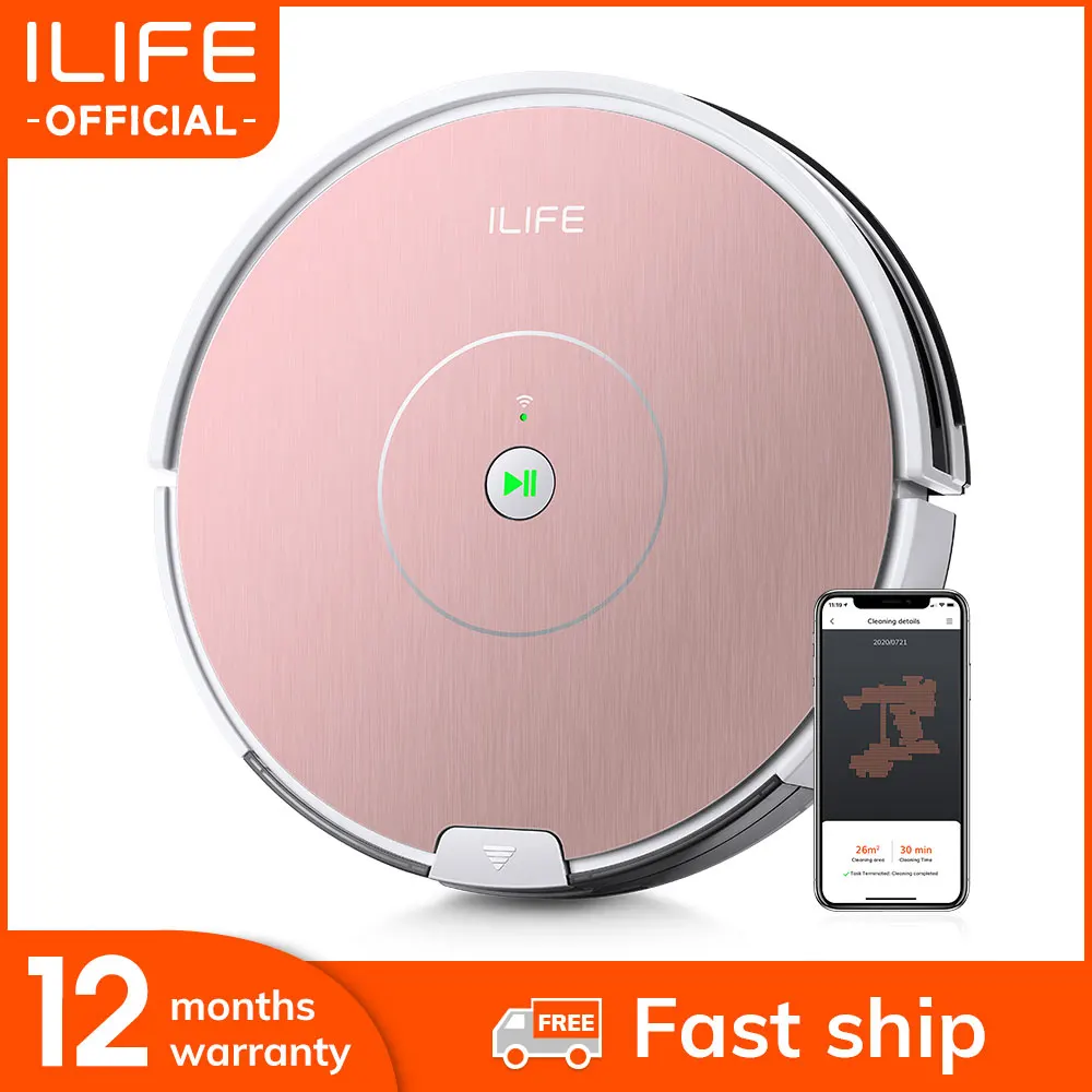 ILIFE A80 Plus Robot Vacuum Cleaner Smart Cellphones WIFI App control
