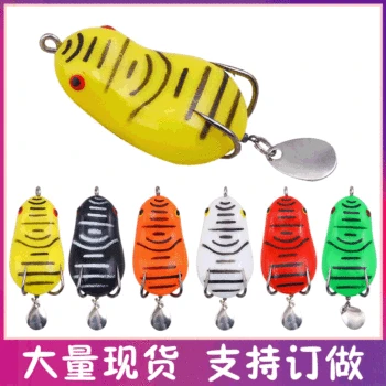 

New Style Lure lei wa Lure Metal Lure Sequin Snakehead Designed to Kill Double Hook Sharp Upturned Soft Bait Wholesale Fishing G
