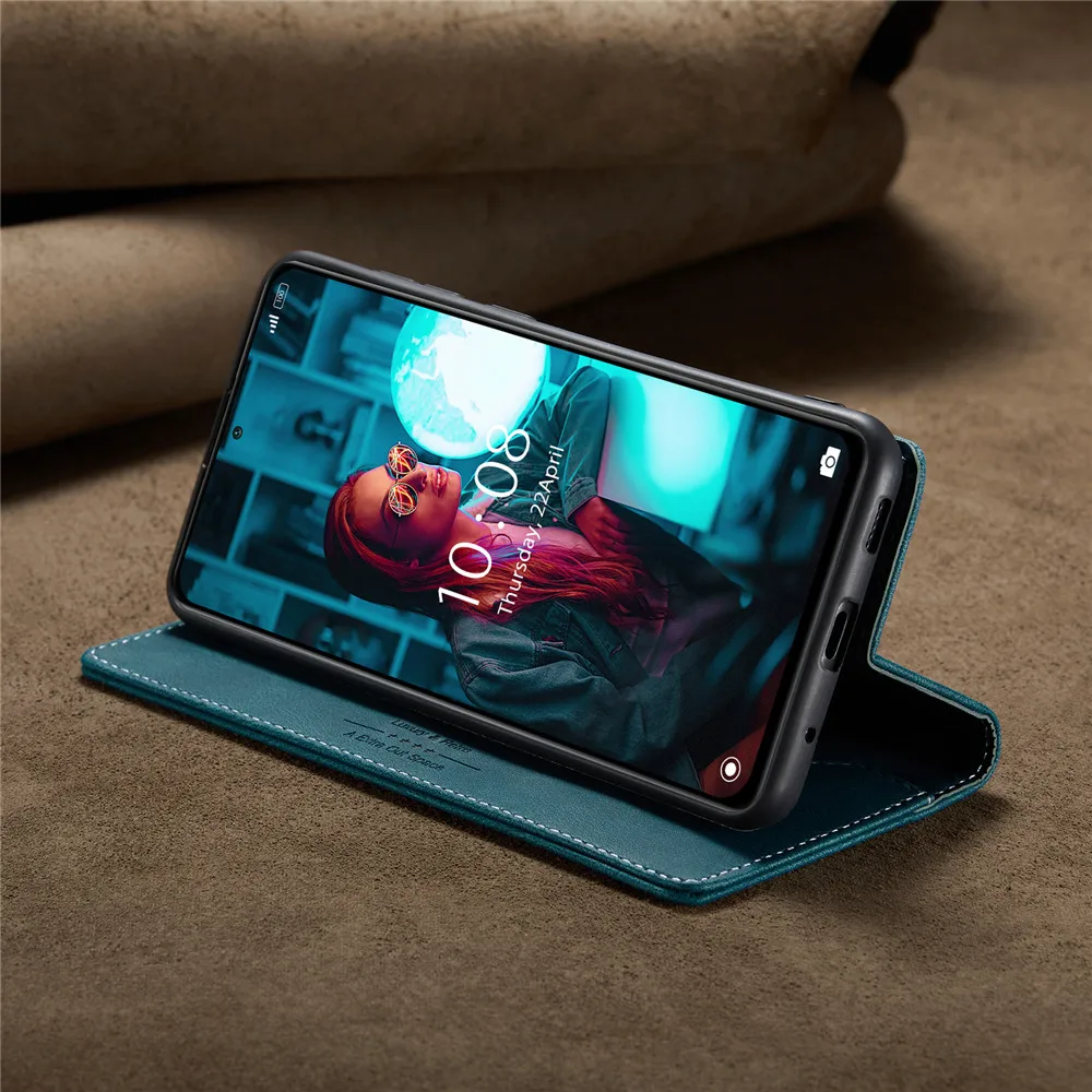 Redmi Note 10 Pro 케이스 지갑 마그네틱 카드 플립 커버, Redmi Note 10 11 12 Pro Note 10s Pro 케이스, 럭셔리 가죽 휴대폰 커버