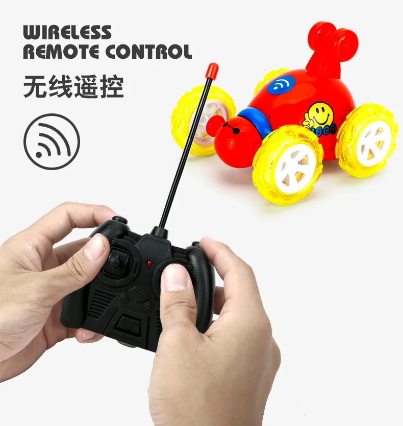 

Wireless RC car Rolling Tumbling Stunt car Remote Control Truck 360 Degree Spinning Flip LED Color Flash Music dropshipping