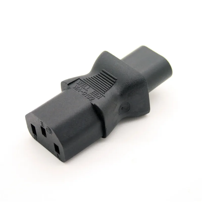 IEC 320 C8 male to C13 3Pin female адаптер питания c8 Female 2Pin Male|adapter power|adapter |