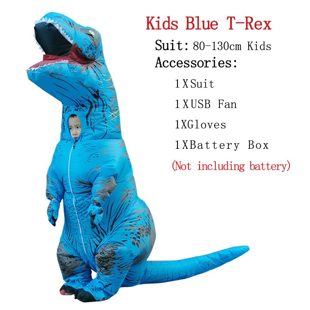 Kids Blue ET-Alien надувной костюм монстра страшный зеленый инопланетянин Косплей Костюм для взрослых День благодарения Рождественская вечеринка фестиваль сцена - Цвет: Kids Blue