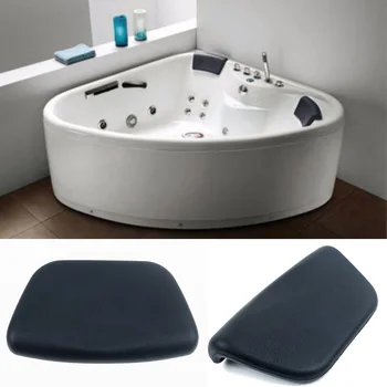 

Pu Bath Pillow Bathtub Spa Head Rest Neck Support Comfort Tub Waterproof Holder