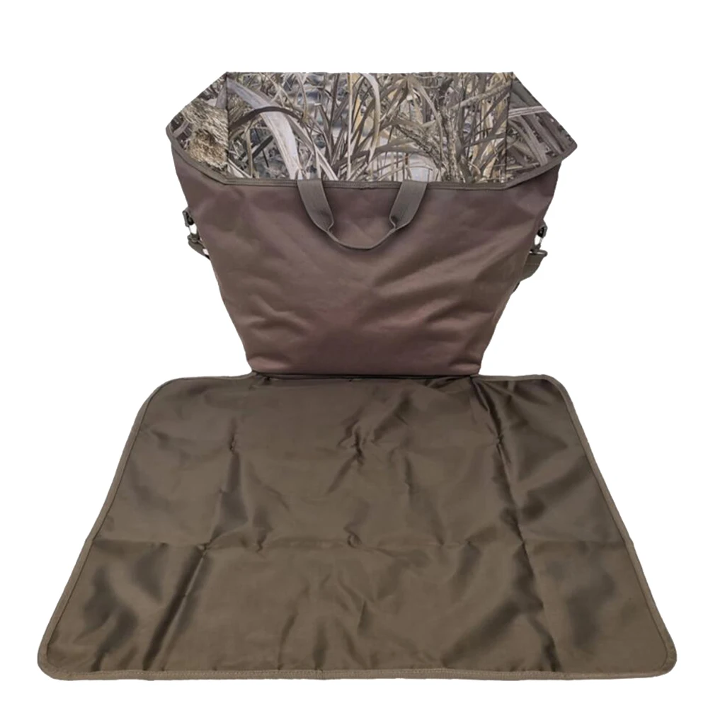 Waders Bag for Fishing and Hunting, Wader Storage Carrier Case Tote with Shoulder Strap and Ground Sheet, Camo