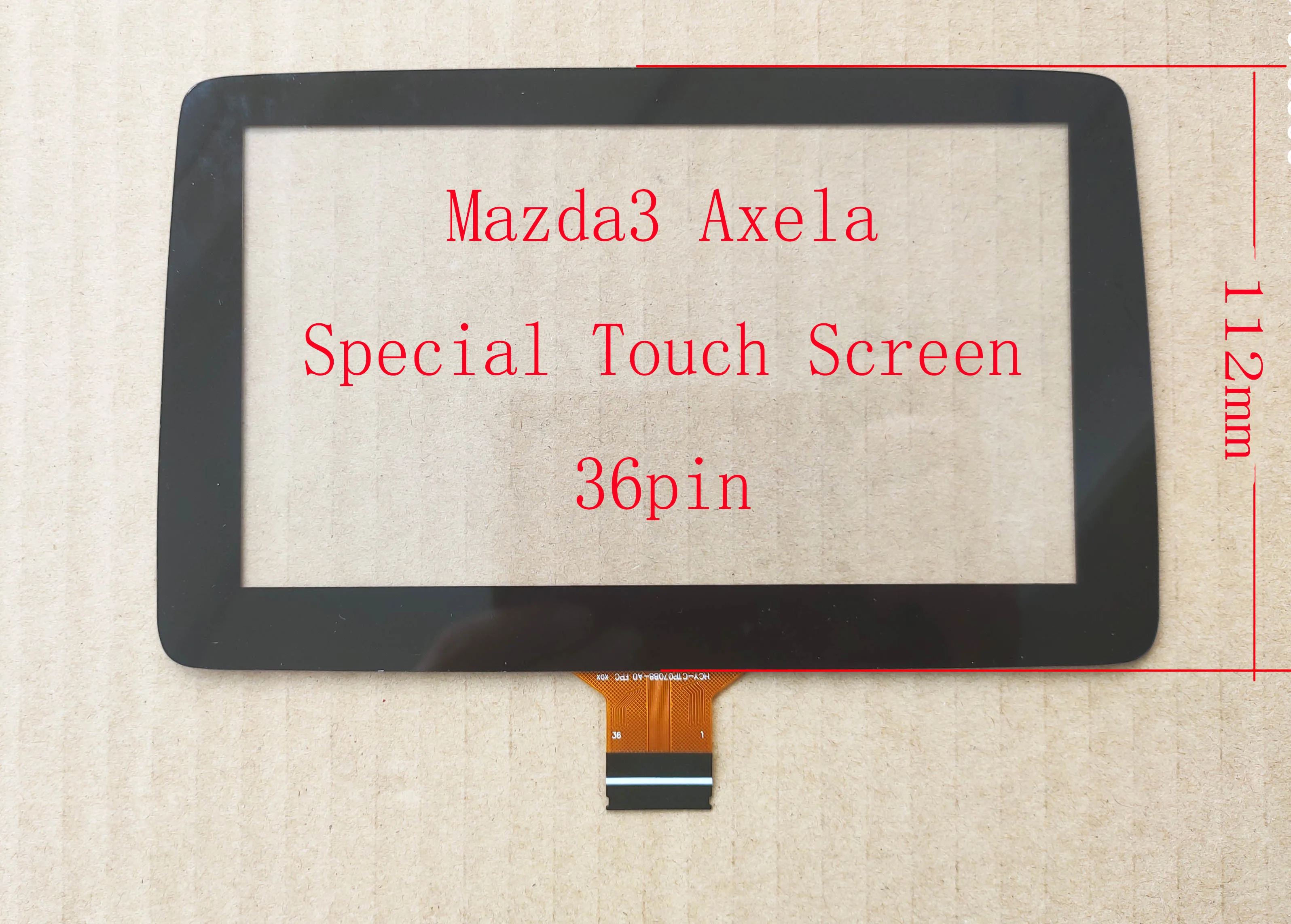 Polegada Universal Capacitivo Sensor Digitador da Tela de Toque para o Rádio Mazda3 Axela 36pin Painel Especial Vidro Hcy-ctp7088-a0 Fpc 7 Painéis e LCDs p/ tablet - Imagem 2