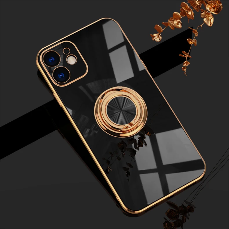 Silicone Cover For iPhone 13 12 Pro Max 11 Pro Max Case For iPhone13 13 X R Xs Xr 7 8Plus luxury Plating Case for iphone11 Cover