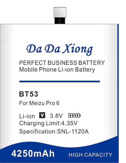 DaDaXiong 4250 мАч BT53 батарея для Meizu PRO6 смартфон для Meizu PRO 6 BT53 PRO 6s Pro 6s BT53S