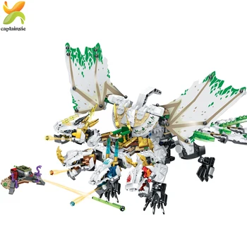 

1100pcs Ninja Ultra Dragon Building Blocks Ninjaed Lloyd Educational Bricks Set Toys For Children Boy gift