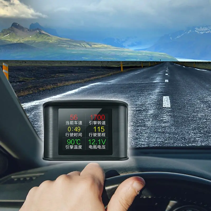 Автомобильный HUD универсальный дисплей OBD скорость метр Цифровой детали проектора