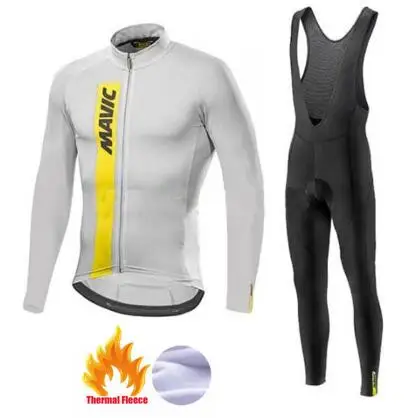 MAVIC, зимние комплекты одежды для велосипеда, термальные флисовые комплекты для велоспорта, комплекты для женщин, одежда для велоспорта, костюм для верховой езды, Униформа, платье, одежда для Майо - Цвет: 3