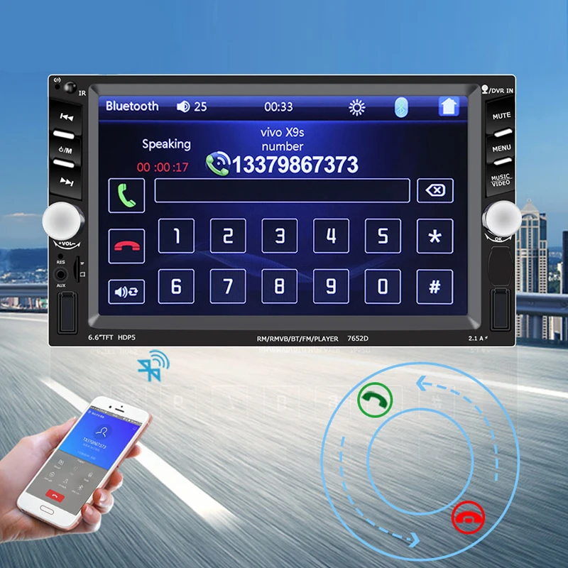 LTBFM 7 &quotHD Автомобильный стерео сенсорный экран Авторадио 2 Din автомобильное радио