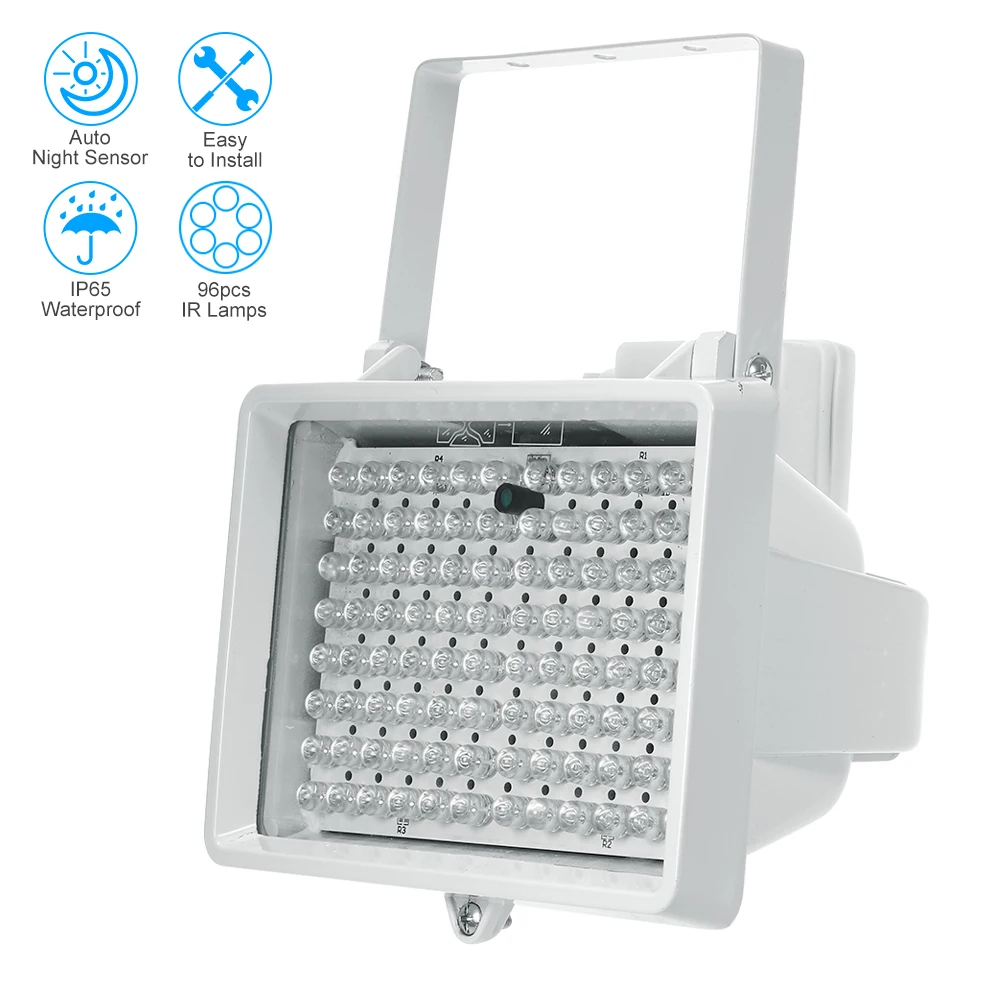

96 LEDS IR Illuminator Array Infrared Lamps Night Vision Outdoor Waterproof For CCTV Security Camera