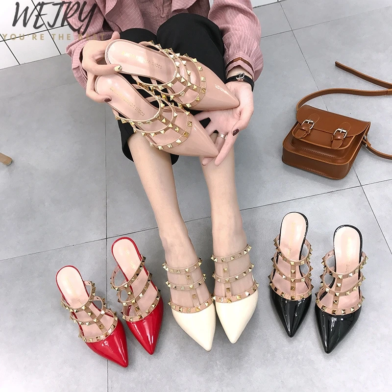 flat sandals cow leather women luxury 