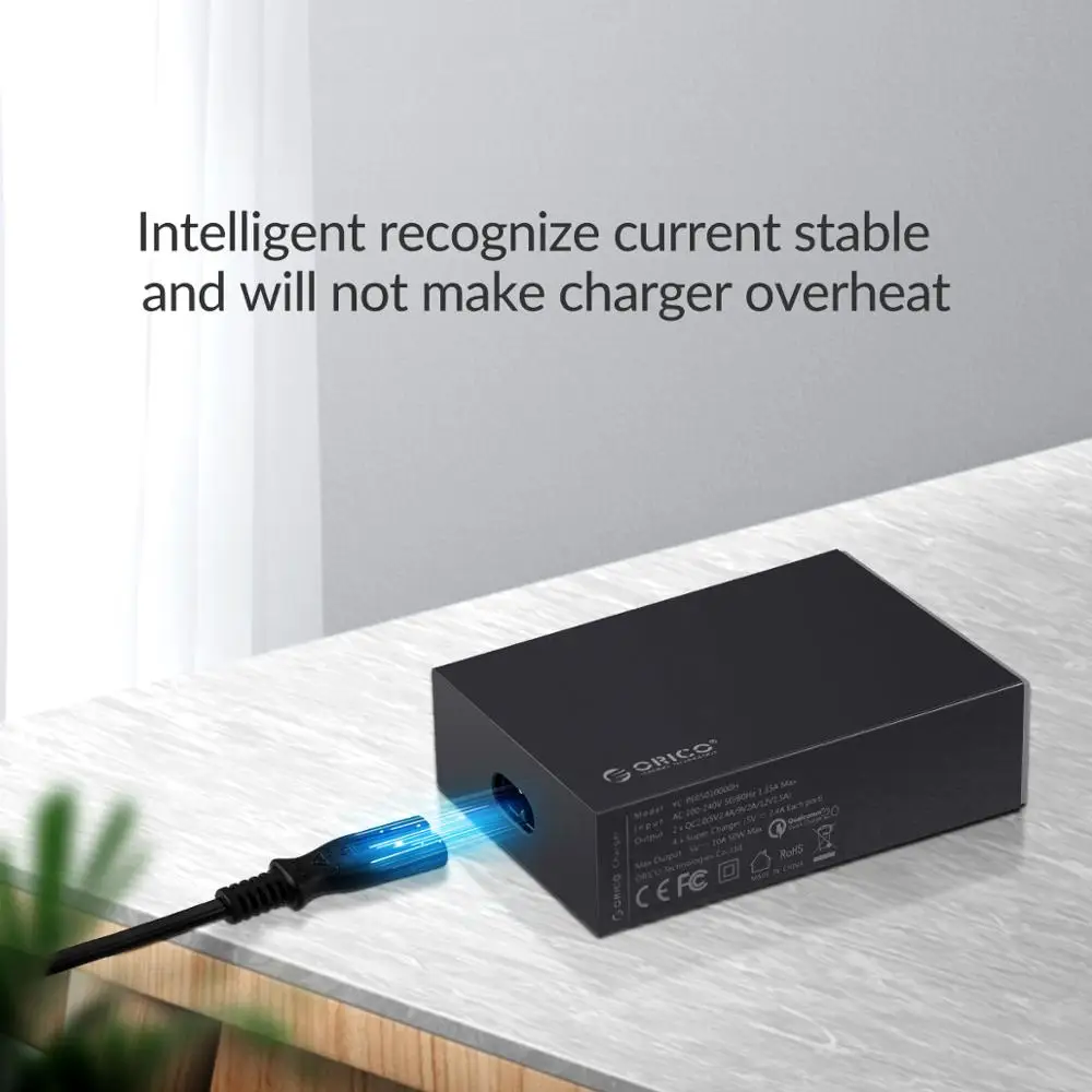 ORICO QSL 6U 6 Ports QC2.0 Quick USB Charger Mobile Phone Charger for Samsung Huawei LG Iphone Adapter EU/US/UK/AU Plug