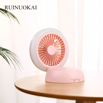 

Mushroom Portable Mini Fan Handheld USB Rechargeable Air Cooling Conditioner Desktop Fan with LED Night Light for Home Outdoors