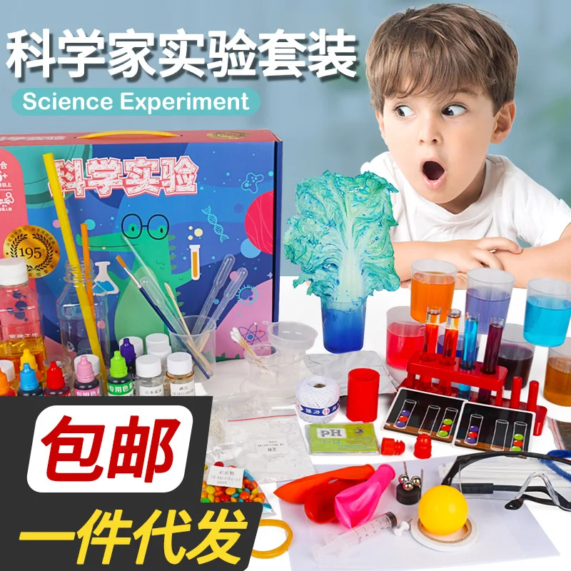 Science Experiment Set Children's Early Education and Wisdom Fun Toys Primary School Students Handmade Chemical Campus | Игрушки и