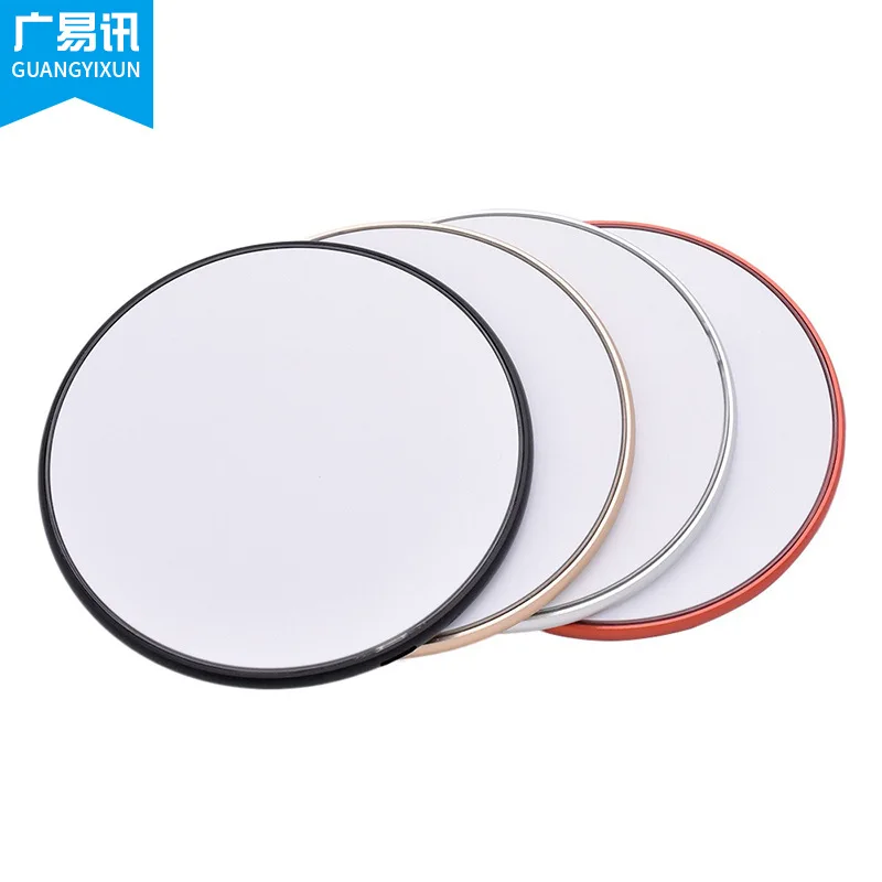 

Circle Ultra-Thin Aluminium Alloy Wireless Charger Applicable iPhone X Mobile Phone Qi Fast Charge Wireless Charger 5V10W