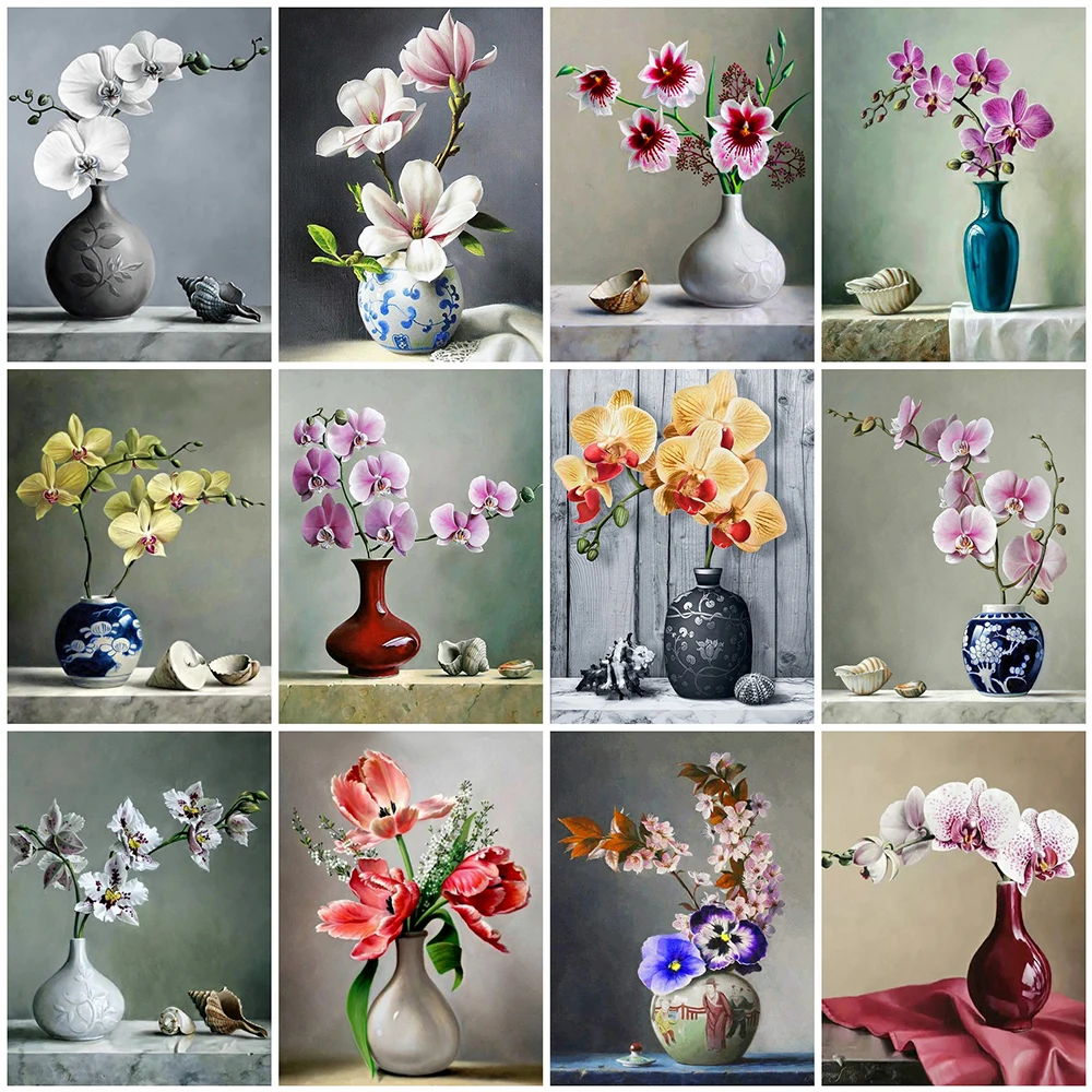 Diamond painting diamond art painting kit diamond painting set Evershine 5D DIY diamond painting orchid picture